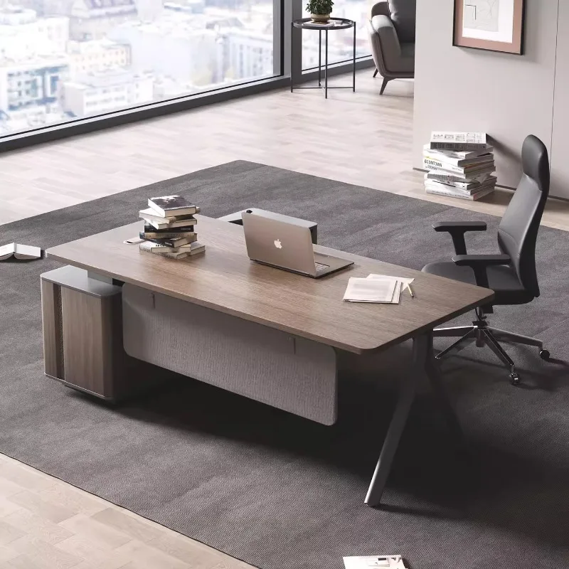 High-end office boss desk light luxury high-end young designer manager supervisor desk 
High-end office boss desk light luxury high-end young designer manager supervisor desk