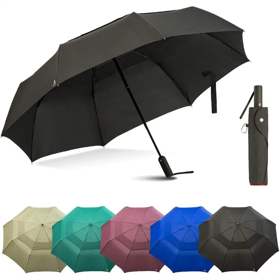 Large 54 Inch Umbrella for Rain with Auto Open Close, Double Vented Canopy for Windproof, Folds to Travel Size for 2 Adults
Large 54 Inch Umbrella for Rain with Auto Open Close, Double Vented Canopy for Windproof, Folds to Travel Size for 2 Adults