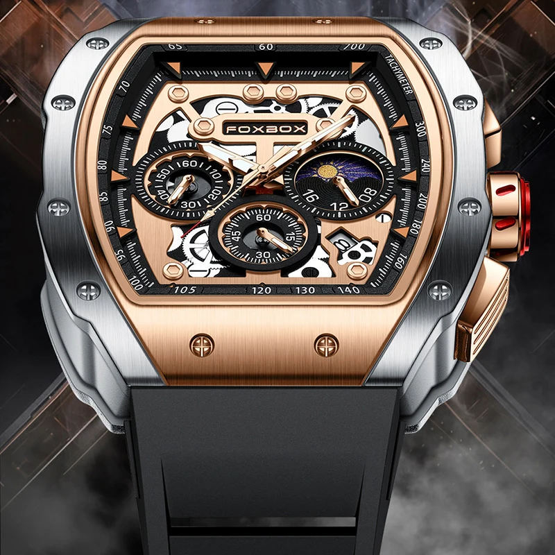 FOXBOX 2026 watches for men Fashion Luxury quartz Sport Silicone Men Watches Waterproof Chronograph casual fashion watch reloj
FOXBOX 2026 watches for men Fashion Luxury quartz Sport Silicone Men Watches Waterproof Chronograph casual fashion watch reloj