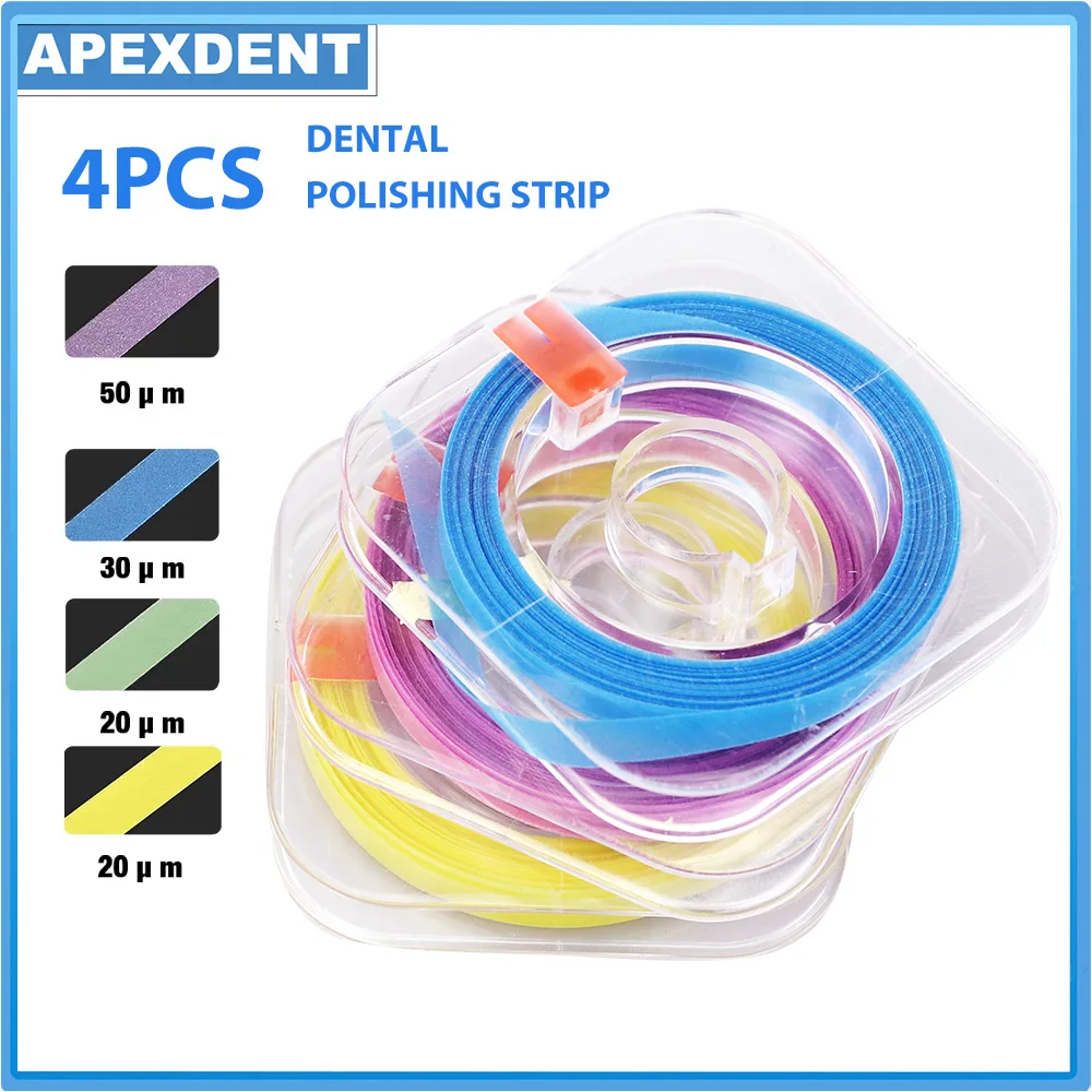 4Pcs Dental Polishing Strip Roll 6m*4mm Resin Teeth Grinding Sanding Shaping Dentistry Disposable Material
4Pcs Dental Polishing Strip Roll 6m*4mm Resin Teeth Grinding Sanding Shaping Dentistry Disposable Material
