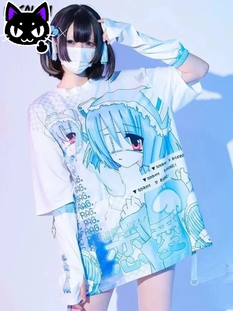 2025 misa hot sale Japanese Y2k Kawaii Tops Women Cartoon Print T-shirt Grunge Fashion Tshirts Girls Streetwear Harajuku Loose S
2025 misa hot sale Japanese Y2k Kawaii Tops Women Cartoon Print T-shirt Grunge Fashion Tshirts Girls Streetwear Harajuku Loose S
