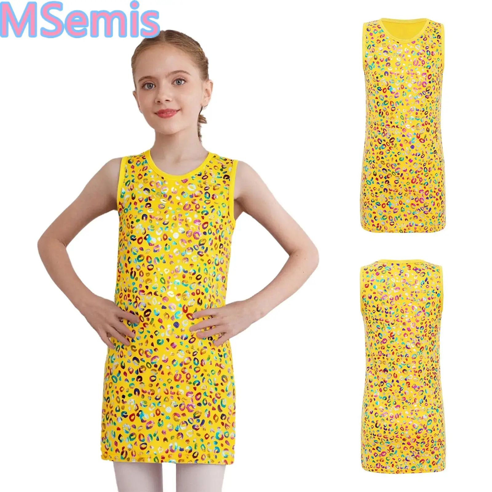Kids Girls Leopard Jazz Dance Dress Metallic Round Neck Sleeveless Tank Dress Stage Performance Costume
Kids Girls Leopard Jazz Dance Dress Metallic Round Neck Sleeveless Tank Dress Stage Performance Costume