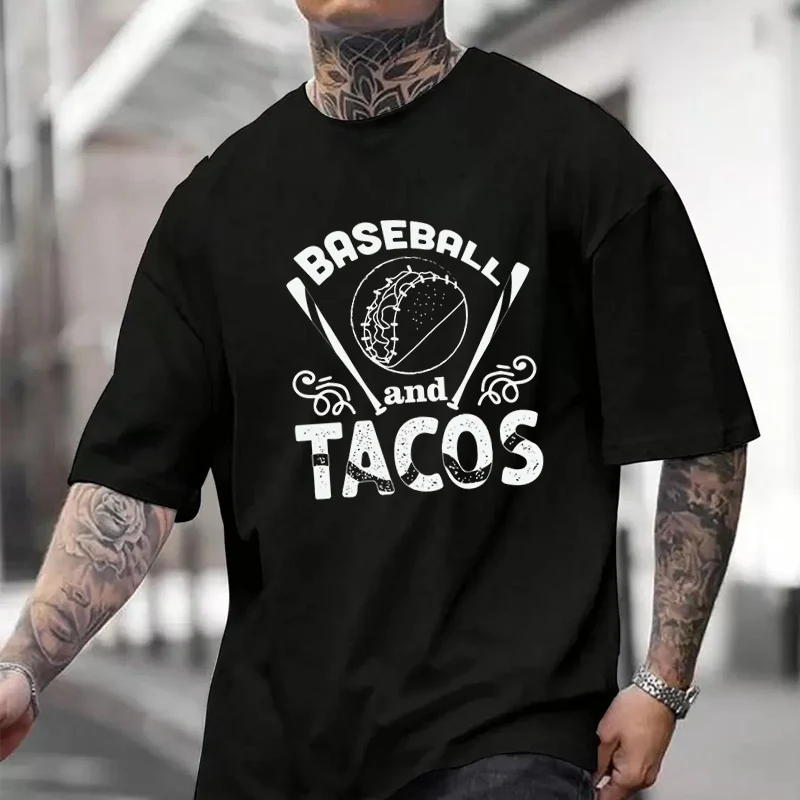 Мужская и женская летняя футболка из 100% хлопка, свободная повседневная базовая футболка с короткими рукавами и круглым вырезом, с принтом "Бейсбол и тако"
Мужская и женская летняя футболка из 100% хлопка, свободная повседневная базовая футболка с короткими рукавами и круглым вырезом, с принтом "Бейсбол и тако"