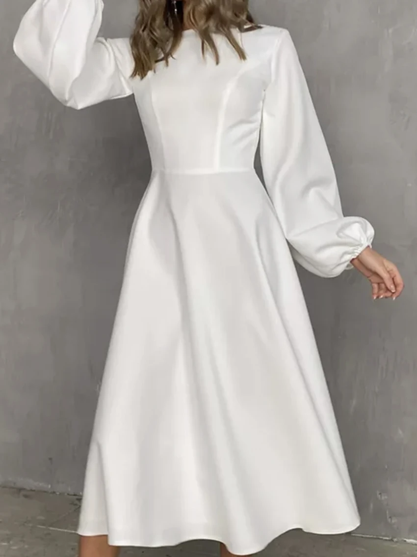 Parc Fee Fashion Loose Black Women Dress 2026 Elegant O-Neck Long Sleeve Ankle Length Dresses Sexy Classic Backless Female Dress
Parc Fee Fashion Loose Black Women Dress 2026 Elegant O-Neck Long Sleeve Ankle Length Dresses Sexy Classic Backless Female Dress