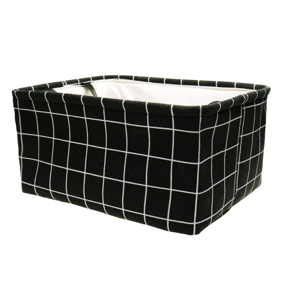 Foldable Canvas Fabric Storage Bins Basket for Clothing, Toys, Linens Black, Lightweight Space-Saving Design
Foldable Canvas Fabric Storage Bins Basket for Clothing, Toys, Linens Black, Lightweight Space-Saving Design
