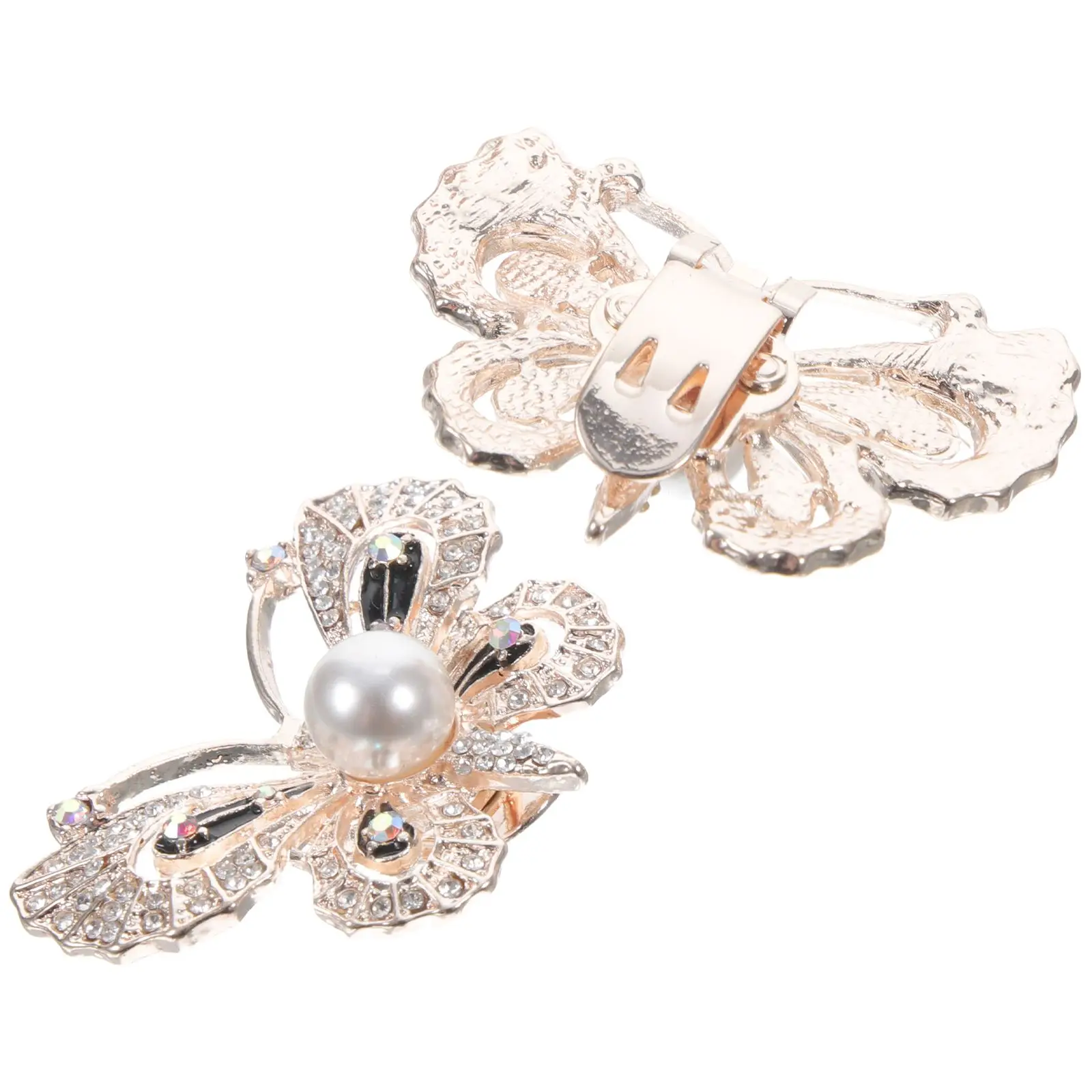2 Pcs Golden Zinc Alloy Heel Accessories for Women Bridal Party Rhinestone Decorative Clips Elegant Butterfly Shoe Charms High
2 Pcs Golden Zinc Alloy Heel Accessories for Women Bridal Party Rhinestone Decorative Clips Elegant Butterfly Shoe Charms High