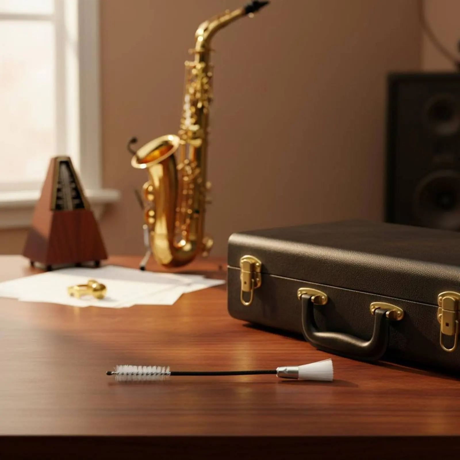 2 Pieces Saxophone Sound Hole Brush Natural Bristle Double-Ended Sax Brush Instrument Cleaner Long-Lasting for Rehearsal Room
2 Pieces Saxophone Sound Hole Brush Natural Bristle Double-Ended Sax Brush Instrument Cleaner Long-Lasting for Rehearsal Room