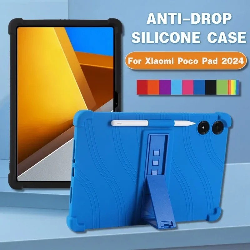 For Xiaomi Poco Pad 12.1 inch Shockproof Cover Teclast Soft Silicon Stand Protective Shell 2024 Flexible Scratch-Resistant Cover
For Xiaomi Poco Pad 12.1 inch Shockproof Cover Teclast Soft Silicon Stand Protective Shell 2024 Flexible Scratch-Resistant Cover