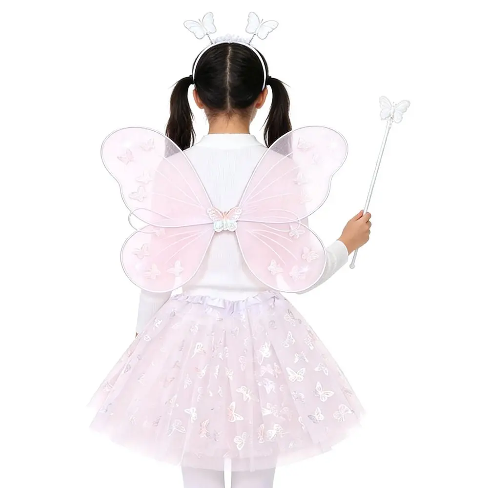 4Pcs/Set Fairy Princess Costume Butterfly Wings Headband Butterfly Wing Set Fairy Wand Puff Skirt Fairy Wings Girls
4Pcs/Set Fairy Princess Costume Butterfly Wings Headband Butterfly Wing Set Fairy Wand Puff Skirt Fairy Wings Girls