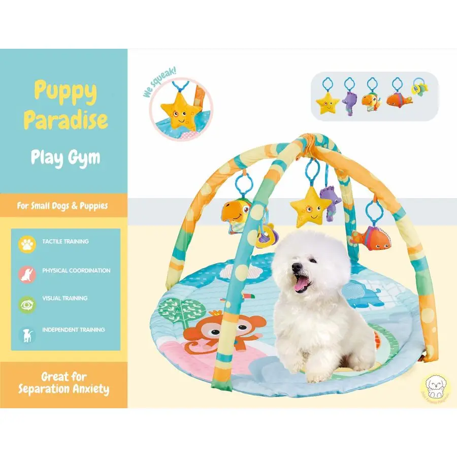 Play Gym Dog amp Cat Activity Mat with Squeaky Toys Interactive Sensory Mat for Pets Suitable for Dogs amp Cats Up to 25 lbs
Play Gym Dog amp Cat Activity Mat with Squeaky Toys Interactive Sensory Mat for Pets Suitable for Dogs amp Cats Up to 25 lbs