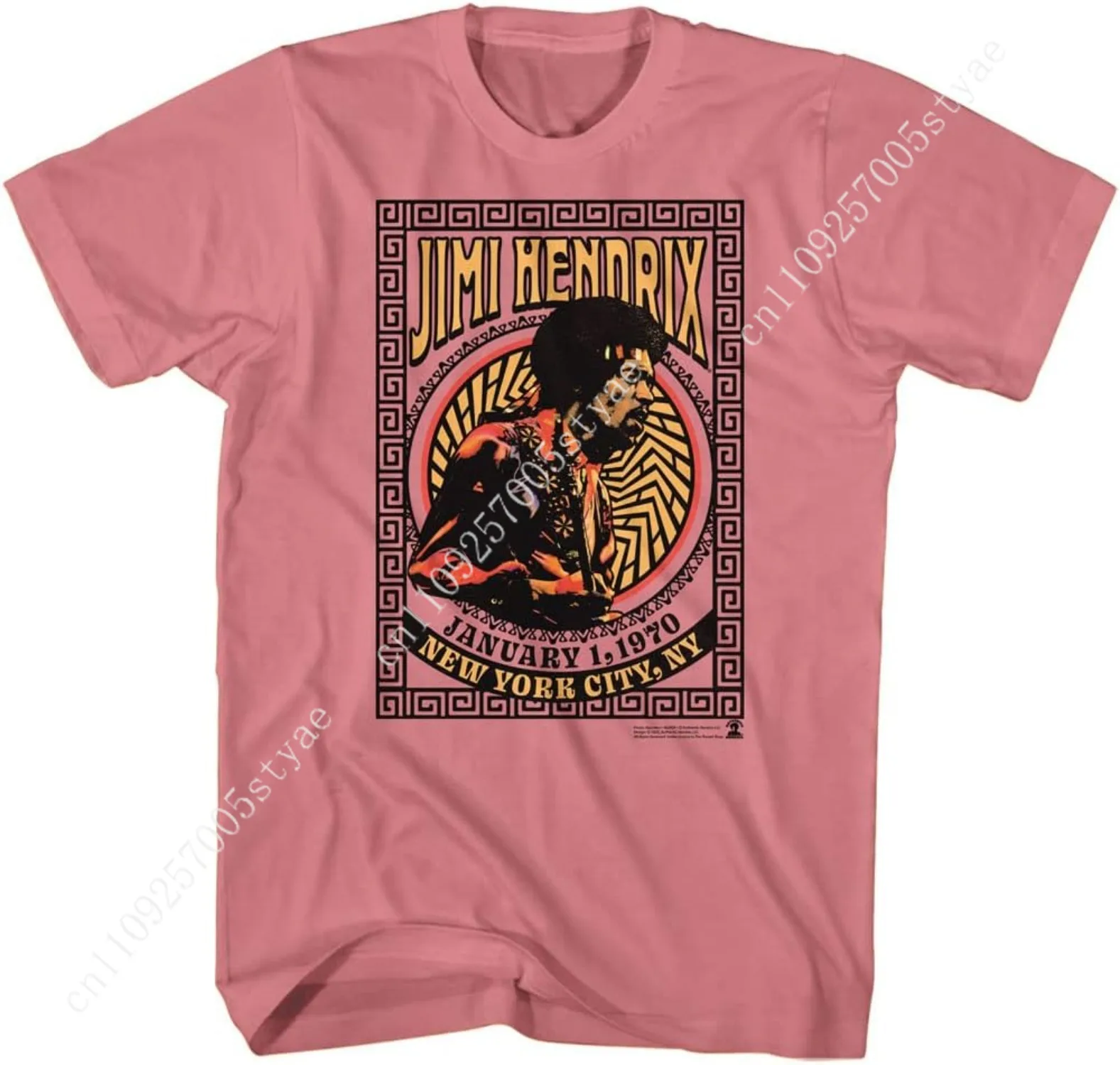 Jimi Hendrix New York City January 1970 Men's Short Sleeve T Shirt Vintage Style Graphic Tees
Jimi Hendrix New York City January 1970 Men's Short Sleeve T Shirt Vintage Style Graphic Tees
