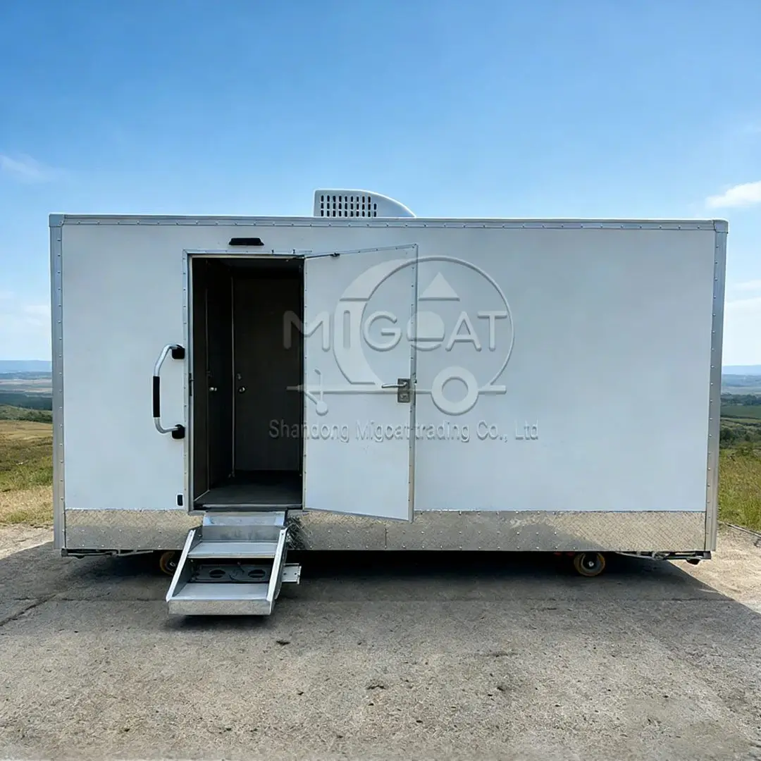 Outdoor Portable Restroom Trailer Mobile Toilet Facility with Toilet Sink And Air Conditioner for Events
Outdoor Portable Restroom Trailer Mobile Toilet Facility with Toilet Sink And Air Conditioner for Events