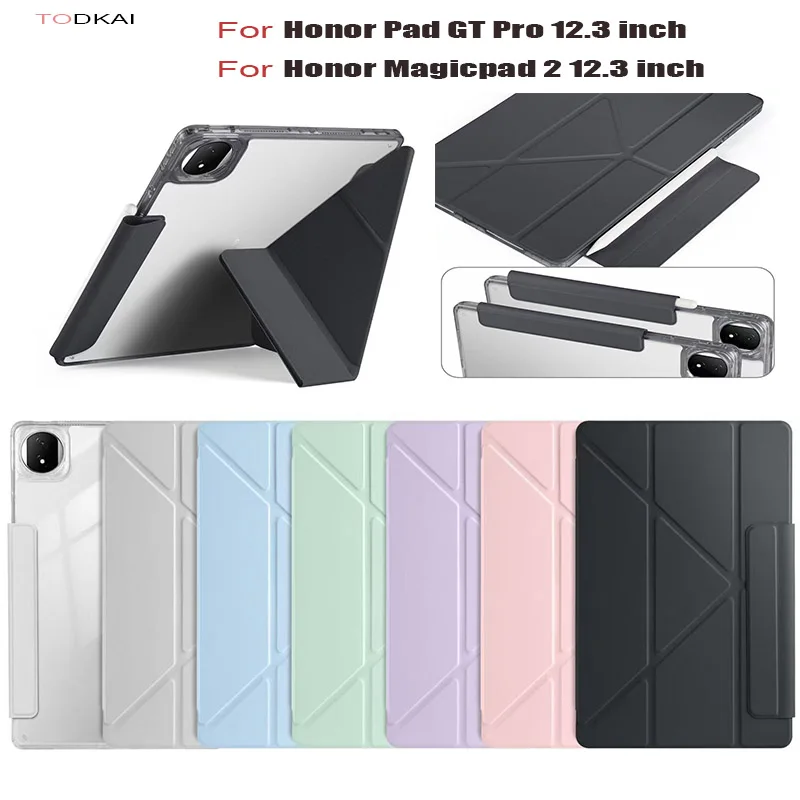 Funda For Honor Pad GT Pro 12.3 inch Case Smart Fold Leather Acrylic Back Magnetic Cover For honor Magicpad 2 12.3'' Case
Funda For Honor Pad GT Pro 12.3 inch Case Smart Fold Leather Acrylic Back Magnetic Cover For honor Magicpad 2 12.3'' Case