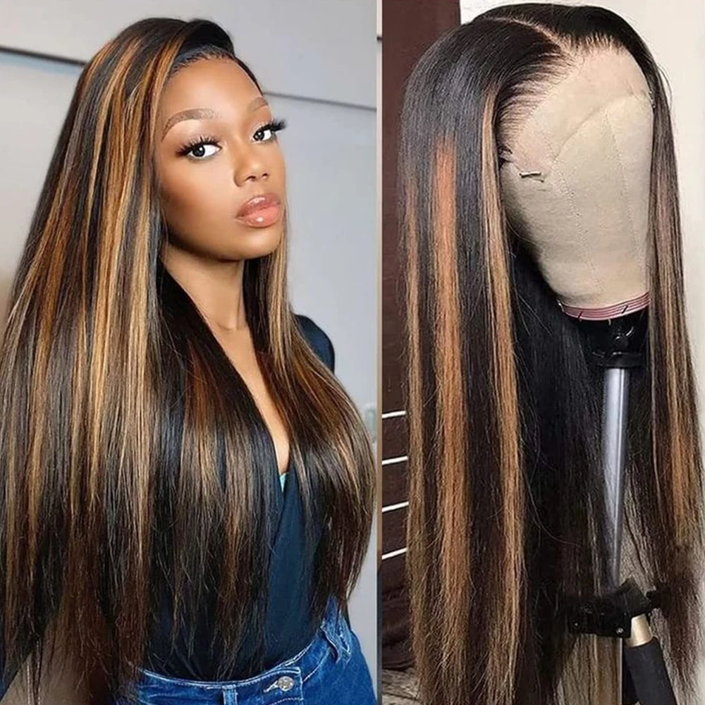 1B/30 Straight Frontal 13x4 HD Lace Wig 30 Inch Natural Brazilian Hair Wigs For Black Women Highlight Wig Human Hair
1B/30 Straight Frontal 13x4 HD Lace Wig 30 Inch Natural Brazilian Hair Wigs For Black Women Highlight Wig Human Hair