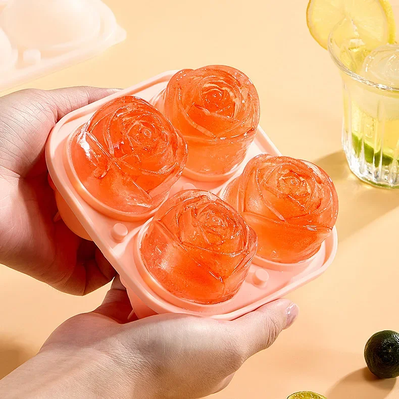 Rosa Ice Mould Silicone 4 Grid Ice Cube Tray Popsicle Ice Cream Chocolate Mold Box Summer DIY Drink Jelly Cool Water Tea Milk
Rosa Ice Mould Silicone 4 Grid Ice Cube Tray Popsicle Ice Cream Chocolate Mold Box Summer DIY Drink Jelly Cool Water Tea Milk
