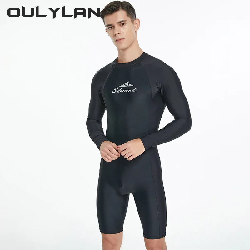 NEW Men One-piece Swimsuit Tight Fitting Long Sleeved Sun Protection Quick Drying Wetsuit Spearfishing Swimming Surfing Suit
NEW Men One-piece Swimsuit Tight Fitting Long Sleeved Sun Protection Quick Drying Wetsuit Spearfishing Swimming Surfing Suit