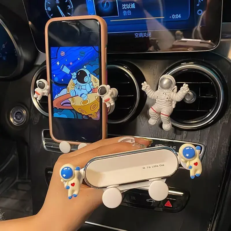 Cartoon Car Phone Holder Air Vent Mount Universal Multifunctional Car Accessory with Automatic Lock 360° Rotation for Navigation
Cartoon Car Phone Holder Air Vent Mount Universal Multifunctional Car Accessory with Automatic Lock 360° Rotation for Navigation