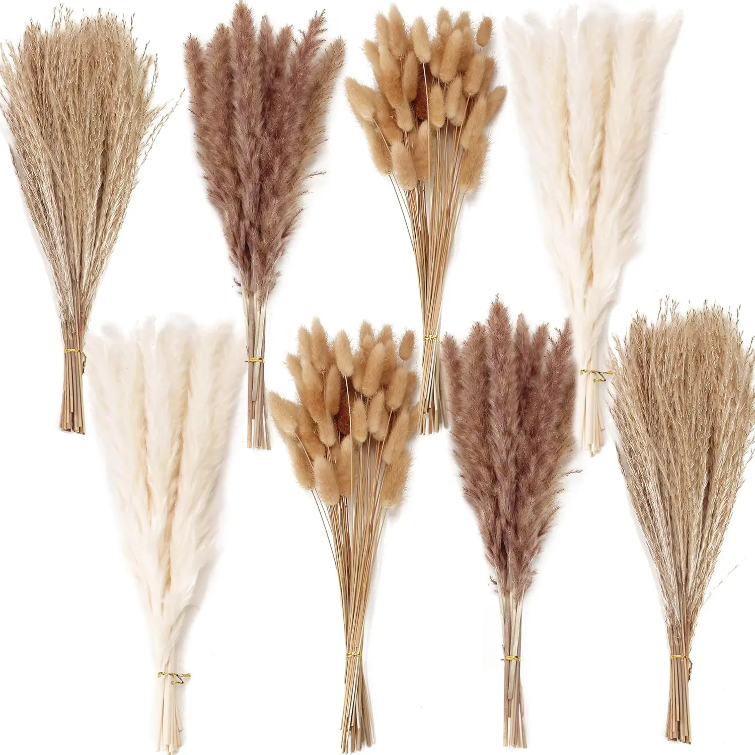 Natural Dried Pampas Grass & Bunny Tails, Phragmites Boho Home Table Wedding Decor, Aesthetic Flower Bouquet for Room Floor Vase
Natural Dried Pampas Grass & Bunny Tails, Phragmites Boho Home Table Wedding Decor, Aesthetic Flower Bouquet for Room Floor Vase