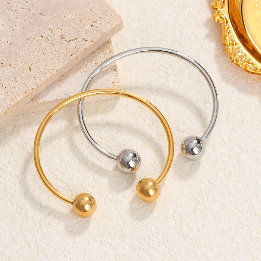 New simple round bead bracelet, fashionable and personalized stainless steel women's bracelet, retro jewelry, gifts for women
New simple round bead bracelet, fashionable and personalized stainless steel women's bracelet, retro jewelry, gifts for women