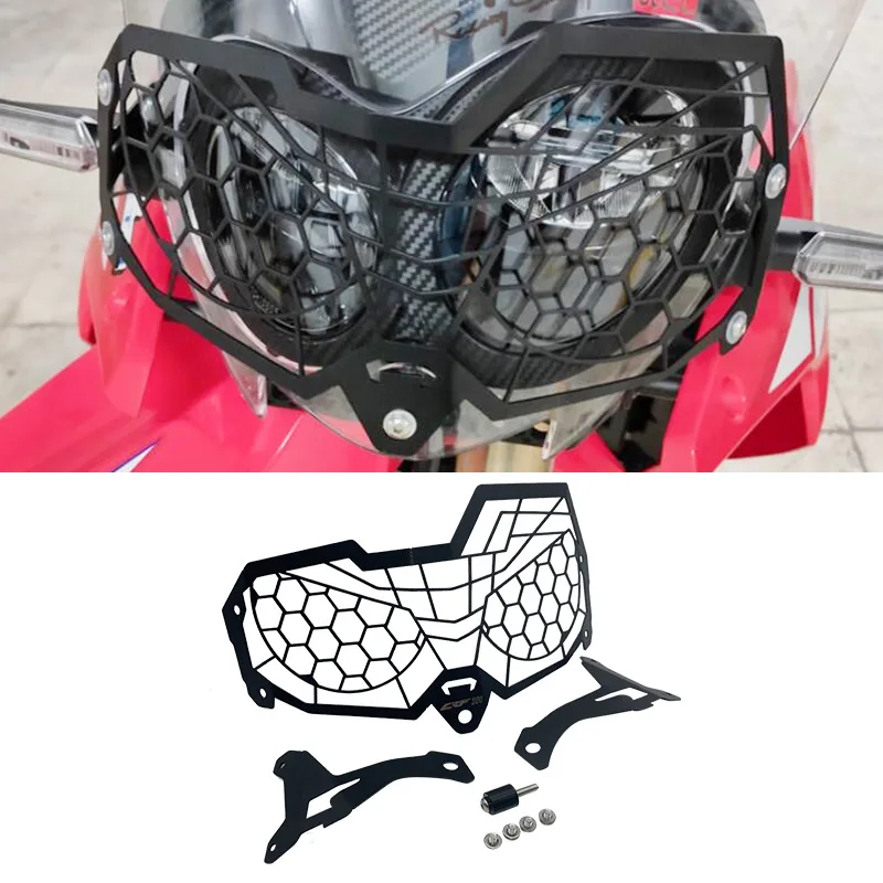 Aluminum Motorcycle Front Headlight Grille Guard Lense Cover Protector For HONDA CRF CRF250L Rally CRF300L CRF250M CRF300