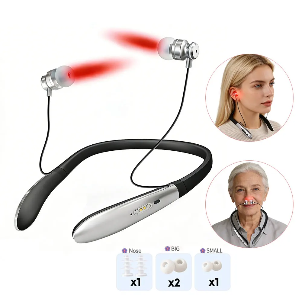 650nm Ear Nasal Red Light Therapy Device 2-in-1 Treatment for Rhinitis Sinusitis Tinnitus Otitis Media LLLT Physiotherapy
650nm Ear Nasal Red Light Therapy Device 2-in-1 Treatment for Rhinitis Sinusitis Tinnitus Otitis Media LLLT Physiotherapy