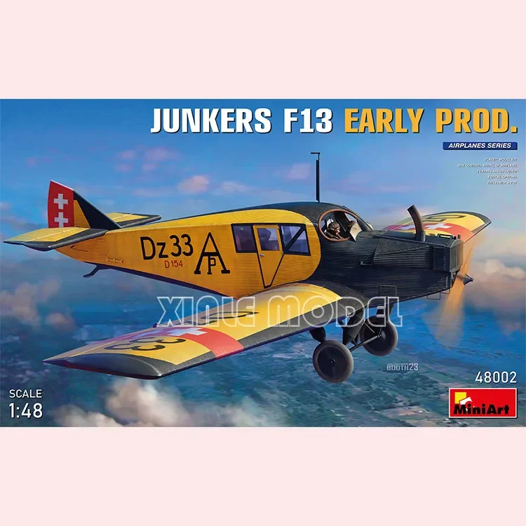 MiniArt Plastic Assembled Aircraft Model Kit 48002 Junkers F13 Fighter, Early Cockpit and Engine Details 1/48
MiniArt Plastic Assembled Aircraft Model Kit 48002 Junkers F13 Fighter, Early Cockpit and Engine Details 1/48