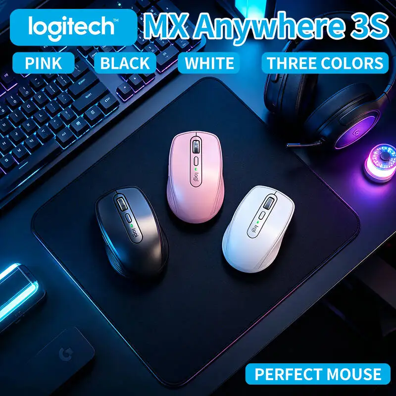 Logitech MX Anywhere 3S Wireless Mouse - 8000 DPI, Hyper-Scroll, Silent Click, Multi-OS Compatibility for Site Office
Logitech MX Anywhere 3S Wireless Mouse - 8000 DPI, Hyper-Scroll, Silent Click, Multi-OS Compatibility for Site Office
