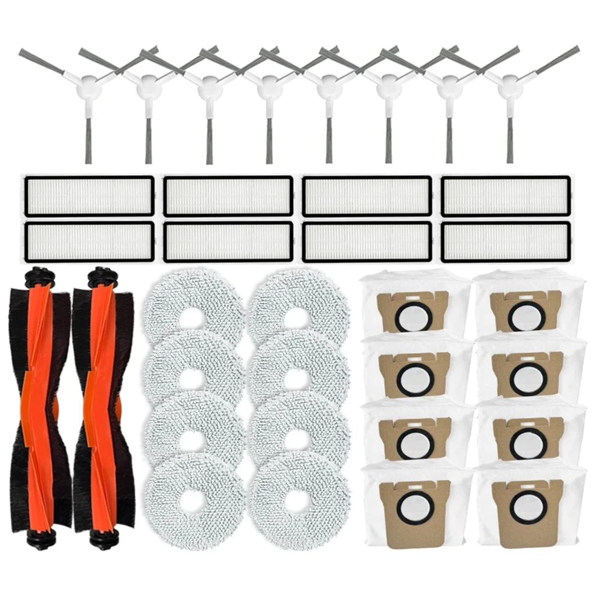 A69X For Xiaomi Robot Vacuum X20+ / X20 Plus Replacement Parts Main Roller Side Brush Hepa Filter Mop Cloth Dust Bags
A69X For Xiaomi Robot Vacuum X20+ / X20 Plus Replacement Parts Main Roller Side Brush Hepa Filter Mop Cloth Dust Bags