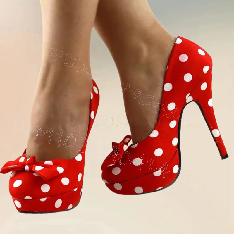 Wave Point Print Red Bow Knot Round Toe Pumps Slip On Women Shoes Thin High Heels Fashion Party Dating 2025 Zapatos Para Mujere
Wave Point Print Red Bow Knot Round Toe Pumps Slip On Women Shoes Thin High Heels Fashion Party Dating 2025 Zapatos Para Mujere