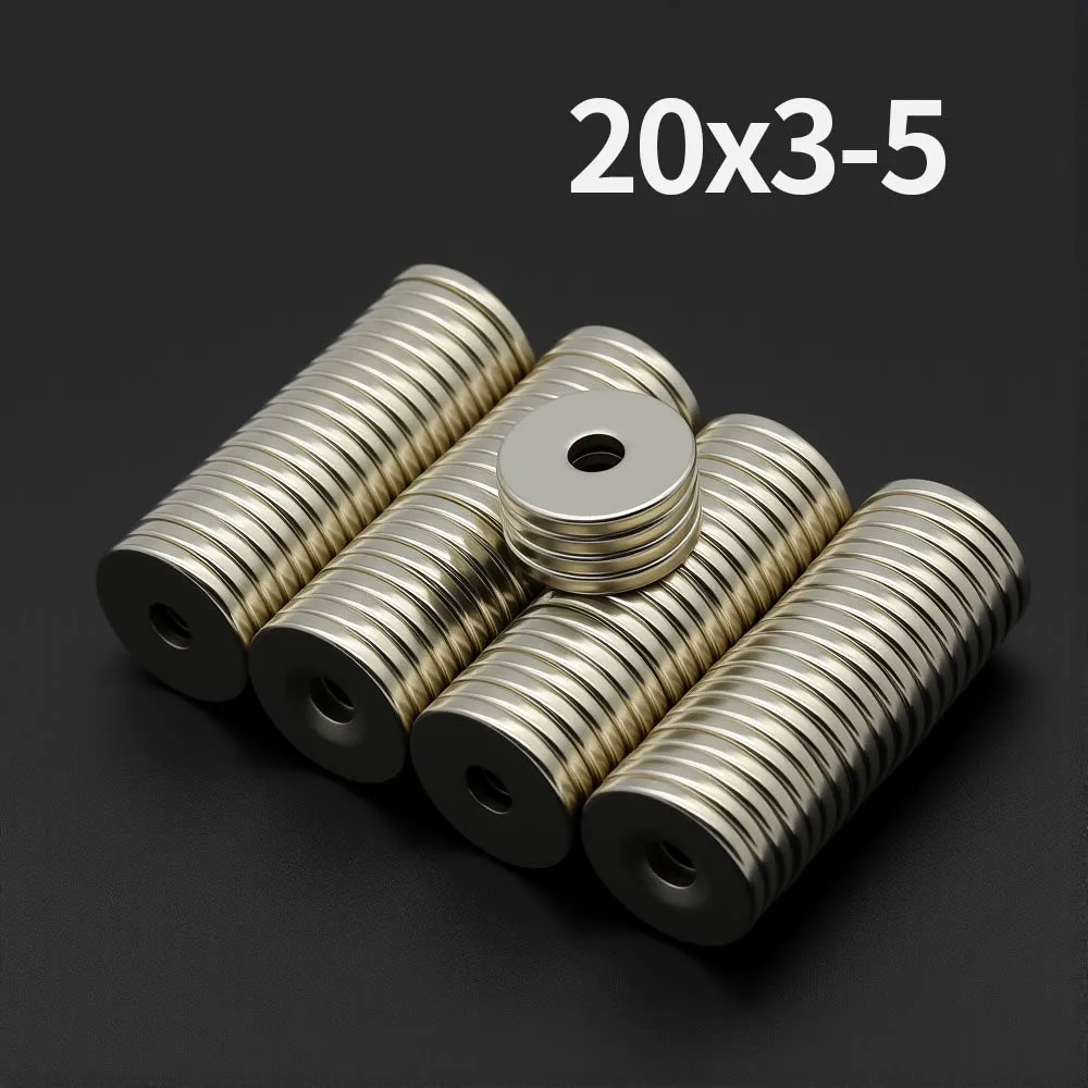 20x3-5mm Powerful with holes Neodymium Magnet N35 NdfeB Permanent Magnetic imanes Round Super Strong Fridge Magnets DIY
20x3-5mm Powerful with holes Neodymium Magnet N35 NdfeB Permanent Magnetic imanes Round Super Strong Fridge Magnets DIY