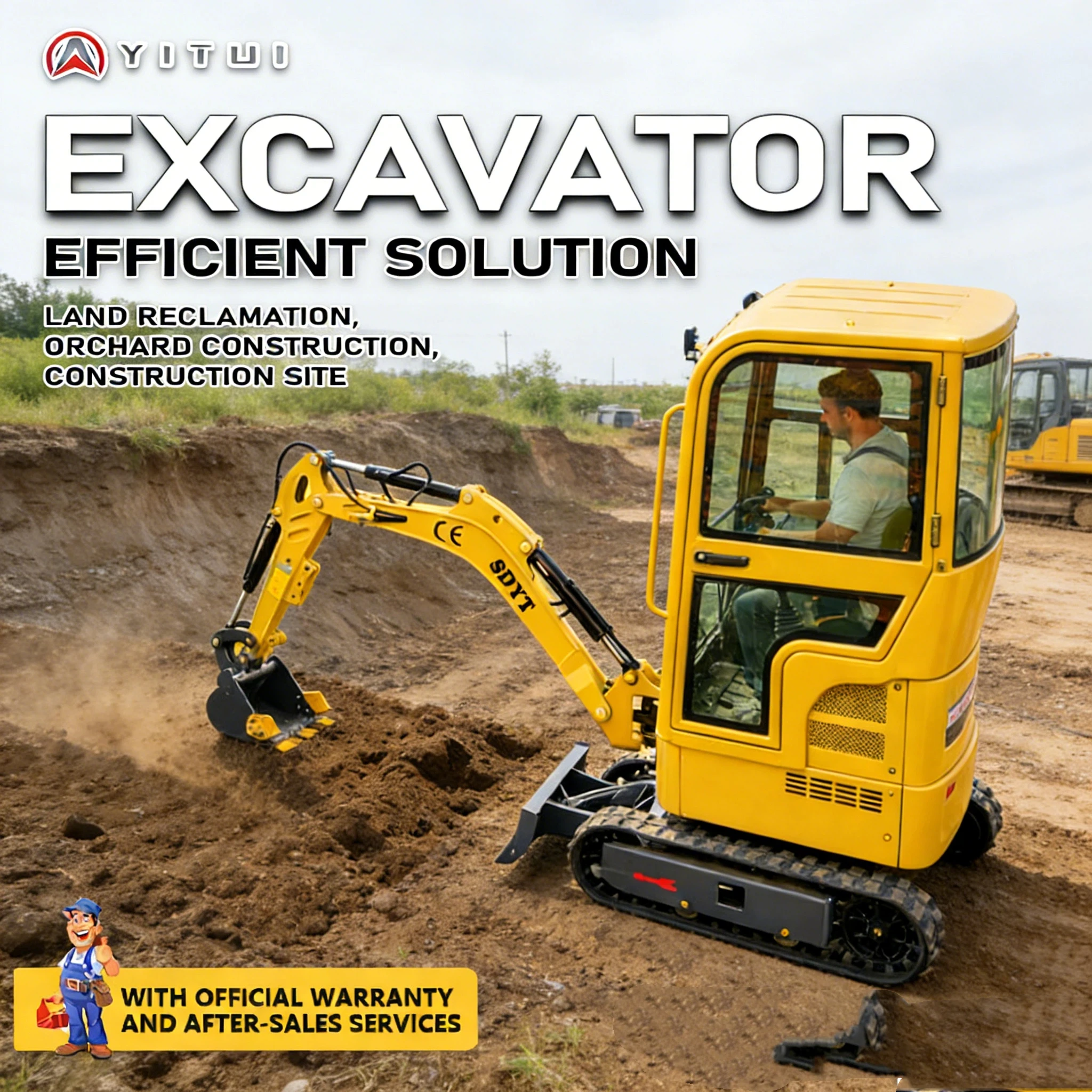 High Efficiency 2 Ton 3Ton Cab Mini Excavators With Kubota Engines And Euro 5 Standards Are Available For Customized
High Efficiency 2 Ton 3Ton Cab Mini Excavators With Kubota Engines And Euro 5 Standards Are Available For Customized