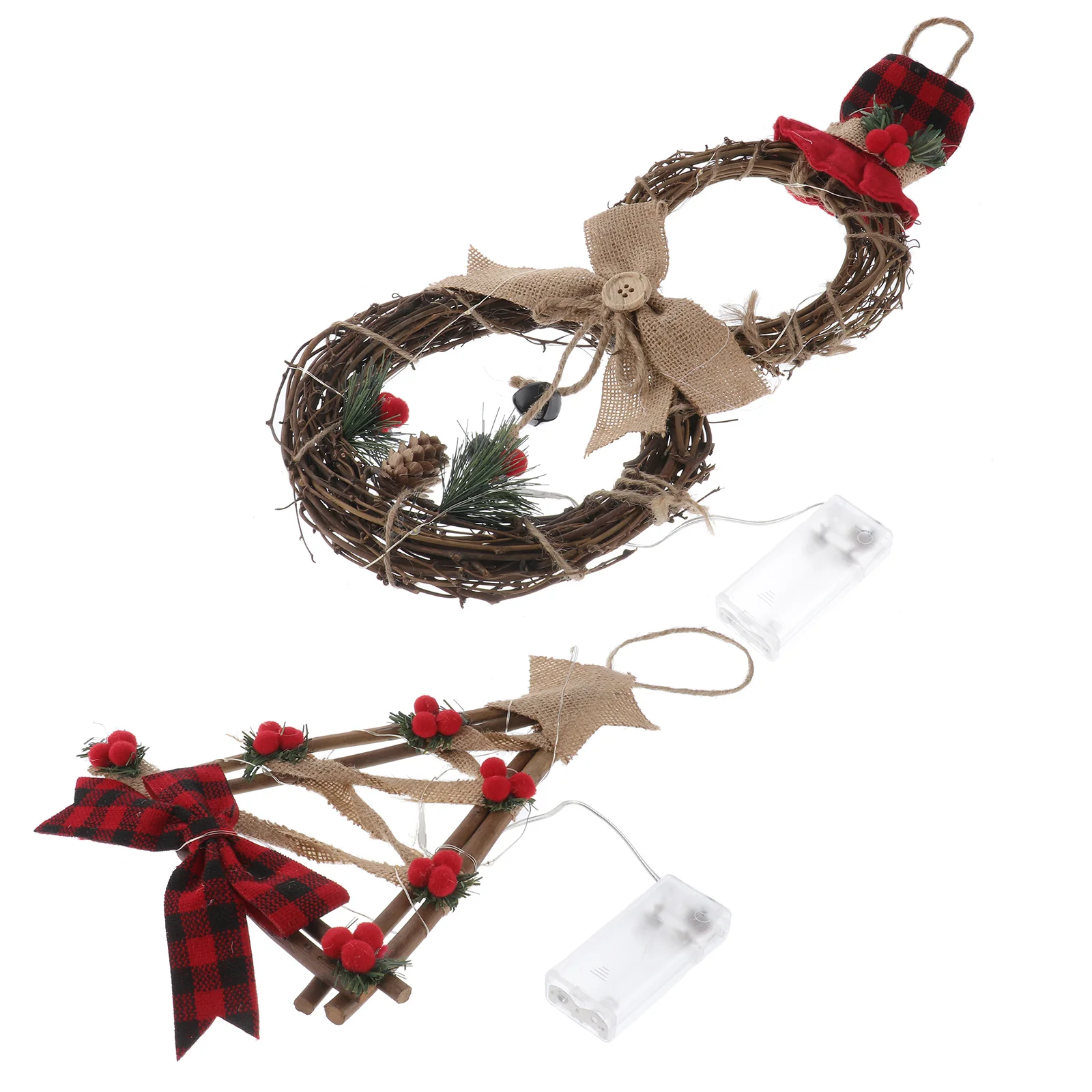 2Pcs LED Flower Wreath Delicate Wooden Xmas Decor Christmas Door Home Wall Fireplace nament Holiday Supplies
2Pcs LED Flower Wreath Delicate Wooden Xmas Decor Christmas Door Home Wall Fireplace nament Holiday Supplies
