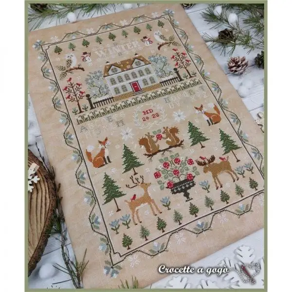 Embroidery Cross Stitch Kits Craft DIY Needlework Cotton Canvas Christmas Forest Castle from 31 to 2023 49-67 Metallic aida
Embroidery Cross Stitch Kits Craft DIY Needlework Cotton Canvas Christmas Forest Castle from 31 to 2023 49-67 Metallic aida