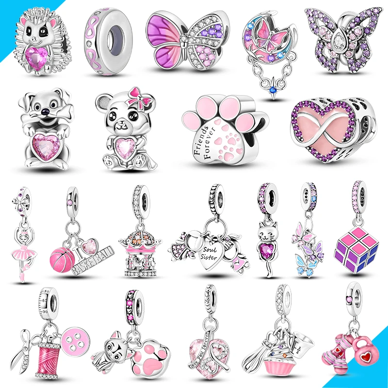 Pink Series Charm Bead Cat Gril Cute Pendant Fit Original Bracelet Diy Jewelry Making For Woman Gift
Pink Series Charm Bead Cat Gril Cute Pendant Fit Original Bracelet Diy Jewelry Making For Woman Gift