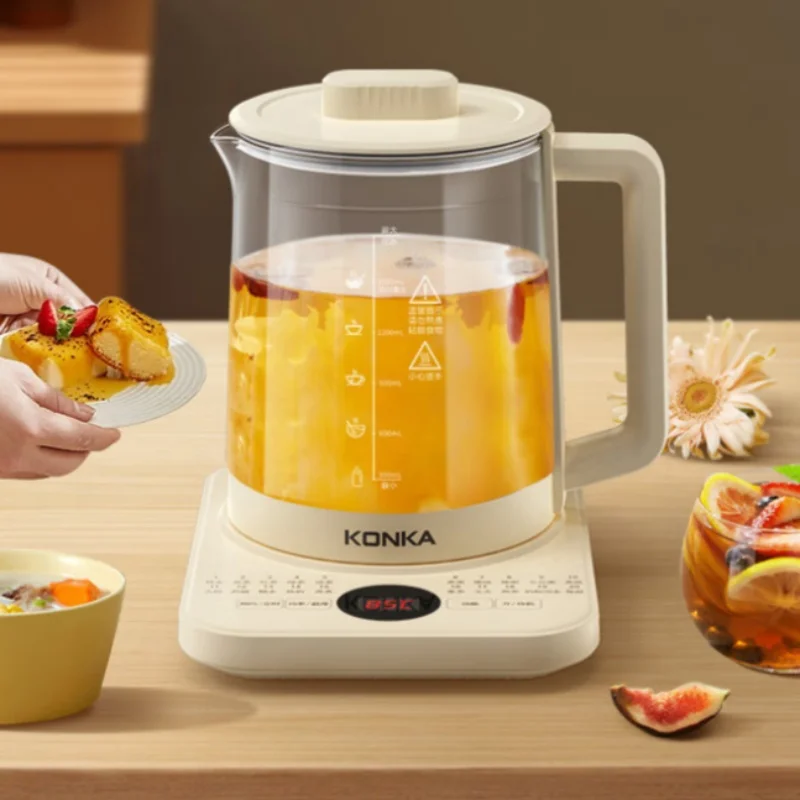 1.8L Electric Kettle Glass Tea Maker Health Pot Mini Portable Hot Water Boiler KYSH-1836E-W 220V
1.8L Electric Kettle Glass Tea Maker Health Pot Mini Portable Hot Water Boiler KYSH-1836E-W 220V