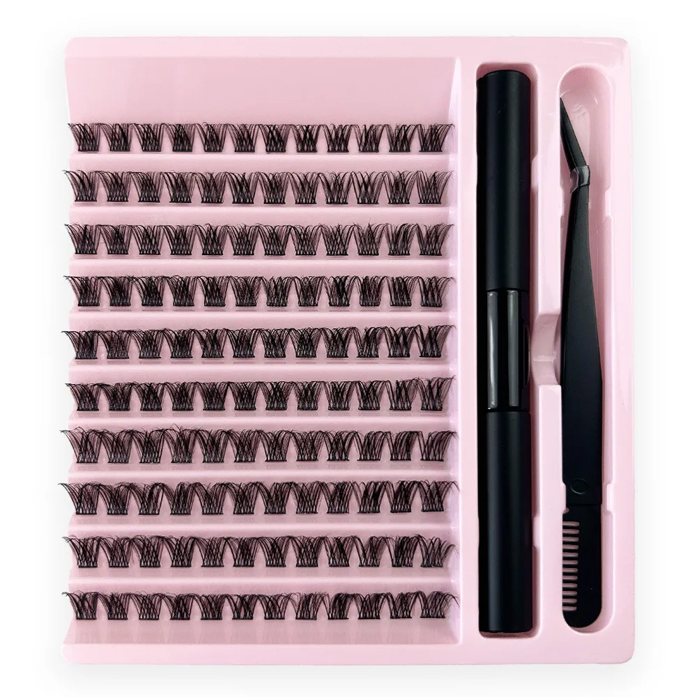 144Pcs Curl False Eyelashes Segmented Long Lasting Individual Lashes Cluster Reusable Bushy DIY Lash Extension Kit Beginner
144Pcs Curl False Eyelashes Segmented Long Lasting Individual Lashes Cluster Reusable Bushy DIY Lash Extension Kit Beginner
