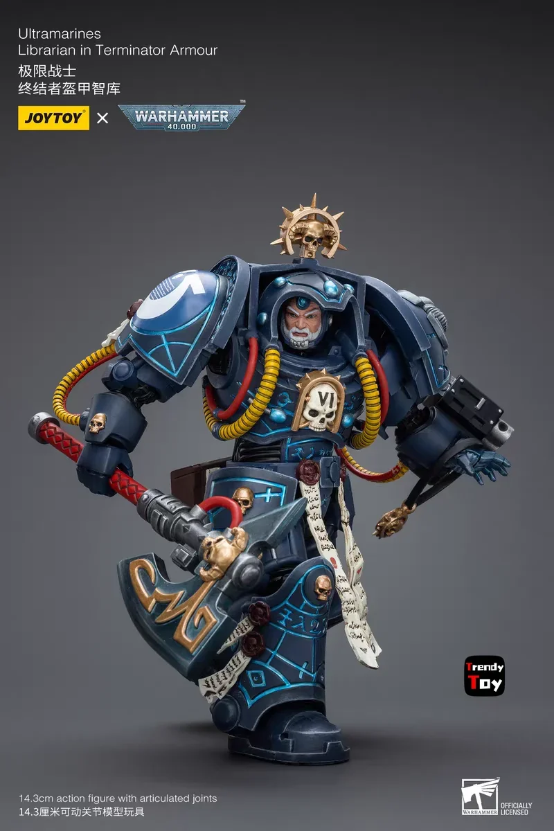 【JOYTOY】40K Ultramarines Librarian in Terminator Armour 1/18 Action Toy
【JOYTOY】40K Ultramarines Librarian in Terminator Armour 1/18 Action Toy