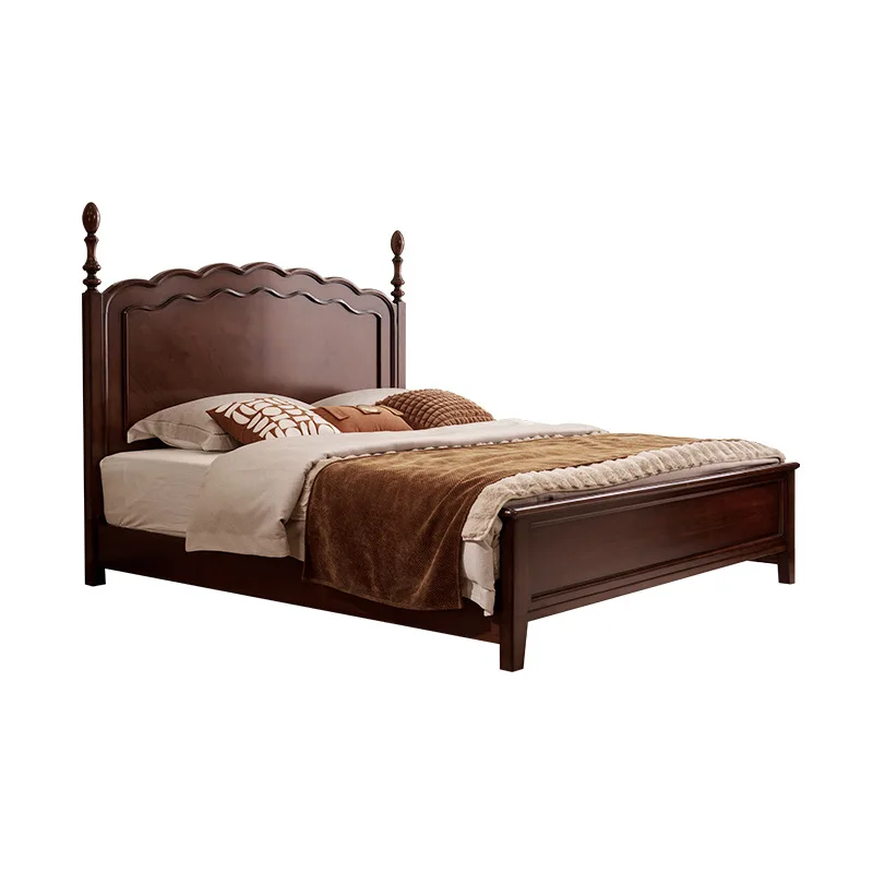 #Modern Design French Middle Style Wedding Bed High-End Retro Peach Blossom Core Solid Wood Double Bed
#Modern Design French Middle Style Wedding Bed High-End Retro Peach Blossom Core Solid Wood Double Bed