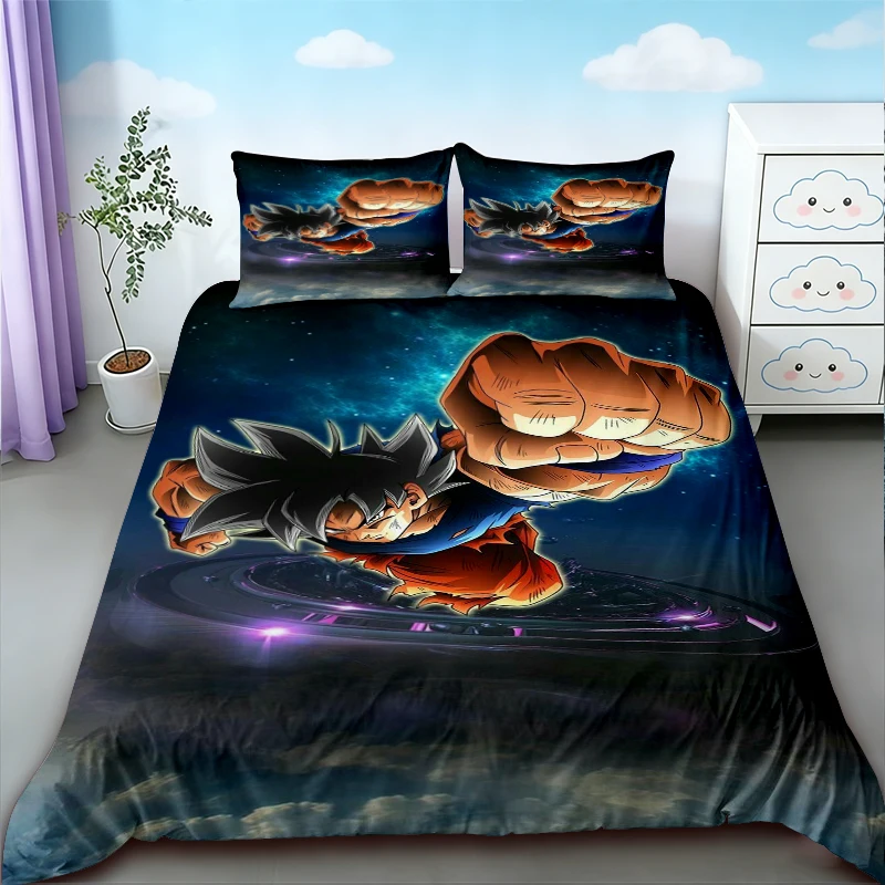 Boys 3pcs Duvet Cover Dragon Ball Goku Cartoon Bedding Set Kids Quilt Cover Twin Single Size for Bedroom Decor Gifts
Boys 3pcs Duvet Cover Dragon Ball Goku Cartoon Bedding Set Kids Quilt Cover Twin Single Size for Bedroom Decor Gifts
