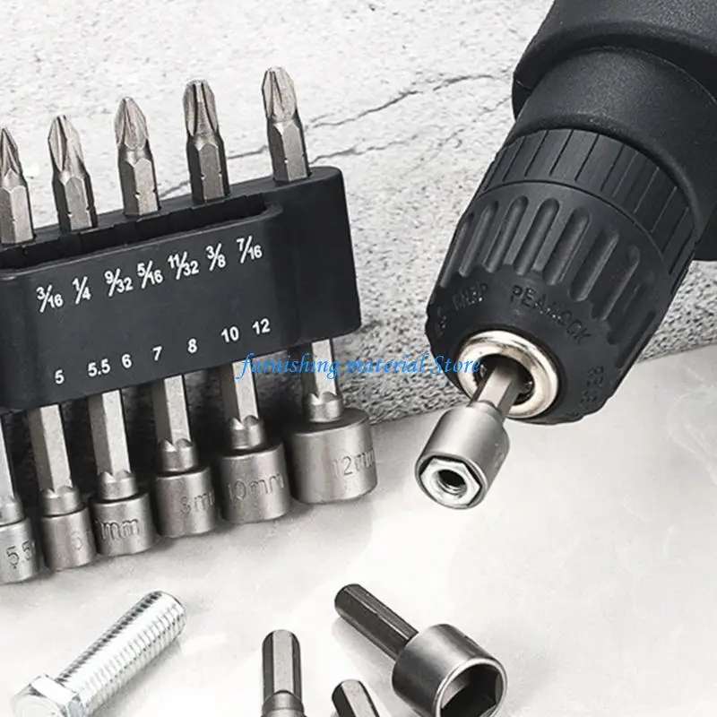 Y5GD Industrial Grades 14 Piece Bit Sockets Set With Enhancing Grip Design
Y5GD Industrial Grades 14 Piece Bit Sockets Set With Enhancing Grip Design