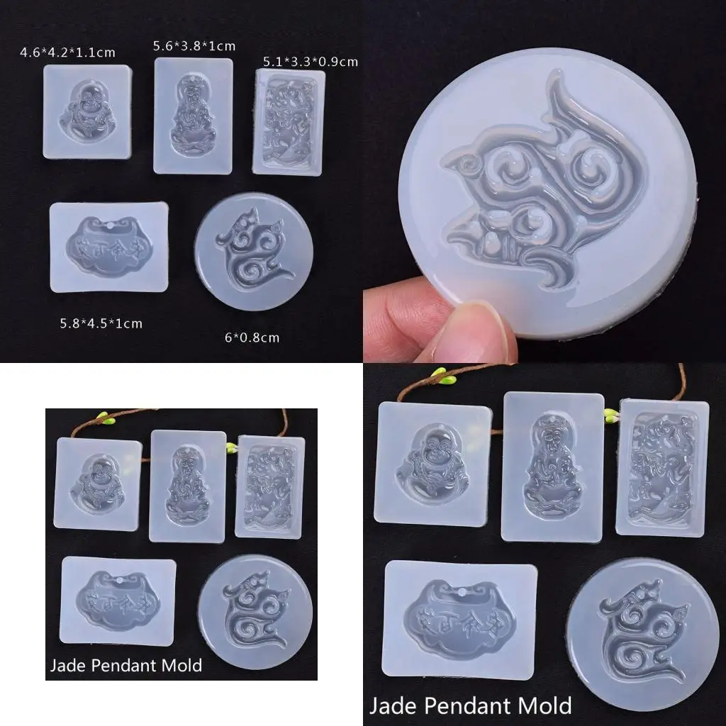 J78F 5 шт. формы из силиконовой смолы для ювелирных изделий, эпоксидная смола, буддийское ожерелье, каменная форма
J78F 5 шт. формы из силиконовой смолы для ювелирных изделий, эпоксидная смола, буддийское ожерелье, каменная форма
