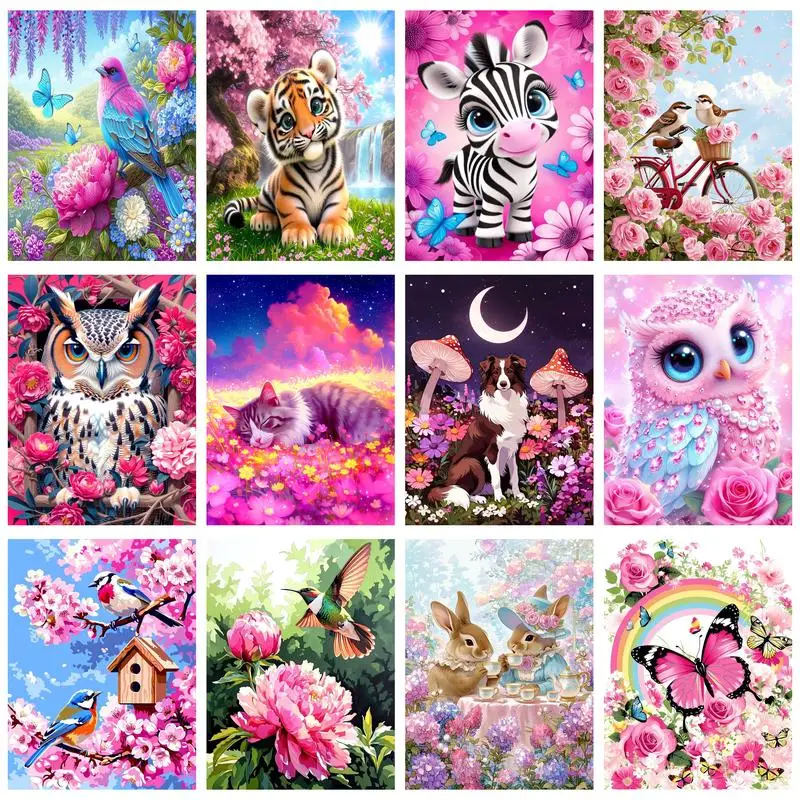 CHENISTORY Painting By Number Pink Owl Bird Drawing On Canvas HandPainted Art Gift DIY Pictures By Number Kits Home Decor
CHENISTORY Painting By Number Pink Owl Bird Drawing On Canvas HandPainted Art Gift DIY Pictures By Number Kits Home Decor