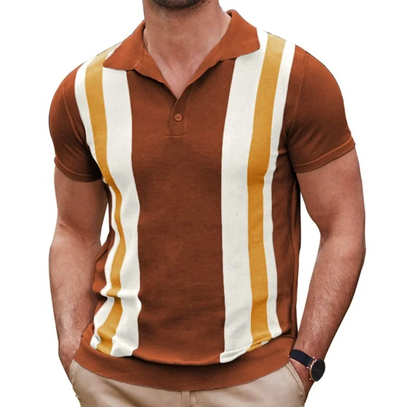 Summer Polo Shirt Men Business Casual Striped Contrast Color Short Sleeve Turn Down Collar s T Clothing
Summer Polo Shirt Men Business Casual Striped Contrast Color Short Sleeve Turn Down Collar s T Clothing