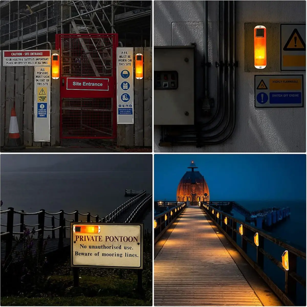 Light Weight Solar Strobe Warning Light LED Warning Lamp 4-Pack Super Bright IP54 Waterproof Light Control Flashing
Light Weight Solar Strobe Warning Light LED Warning Lamp 4-Pack Super Bright IP54 Waterproof Light Control Flashing