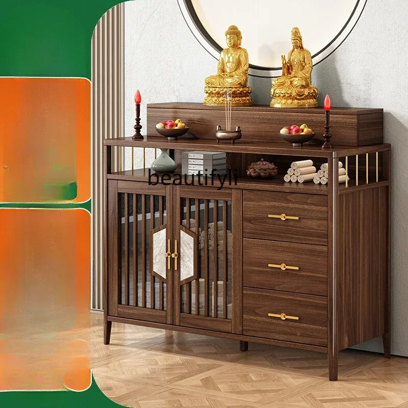 Solid wood table incense table Household Shentai New Chinese Fotai Gongtai table Middle hall cabinet
Solid wood table incense table Household Shentai New Chinese Fotai Gongtai table Middle hall cabinet