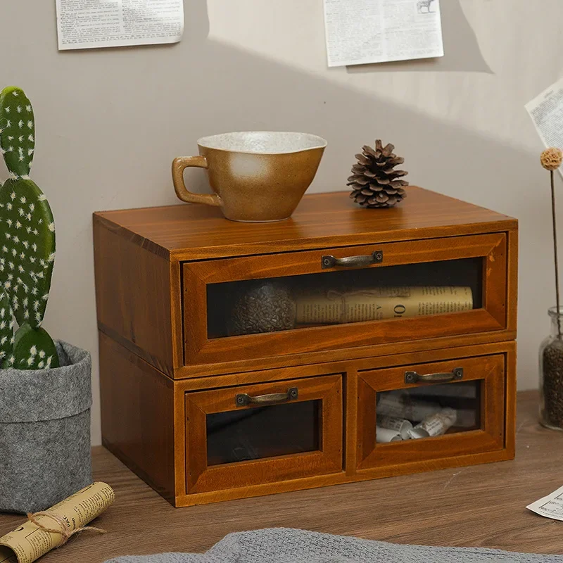 Retro Wooden Drawer Storage Box Divided Desktop Bedroom Living Room Makeup Dressing Tableware Organizer Display Case Furniture
Retro Wooden Drawer Storage Box Divided Desktop Bedroom Living Room Makeup Dressing Tableware Organizer Display Case Furniture