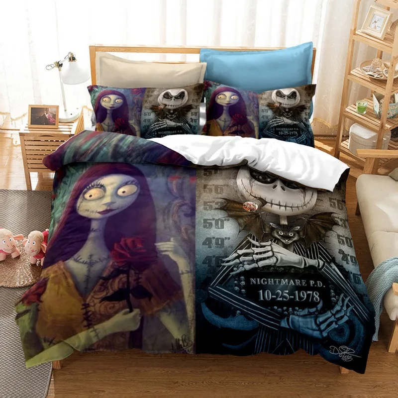 The Nightmare Before Christmas Bedding Set Cosplay Duvet Quilt Cover Pillowcase Double Queen Size Bedclothes Bedroom Decor Gifts
The Nightmare Before Christmas Bedding Set Cosplay Duvet Quilt Cover Pillowcase Double Queen Size Bedclothes Bedroom Decor Gifts