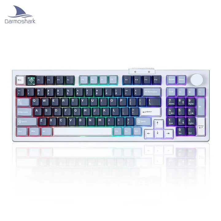 2026 Darmoshark TOP98 Three-mode Game Keyboard, Customized Mechanical Keyboard, Full-key Hot-swappable, Custom Knob Color Screen
2026 Darmoshark TOP98 Three-mode Game Keyboard, Customized Mechanical Keyboard, Full-key Hot-swappable, Custom Knob Color Screen