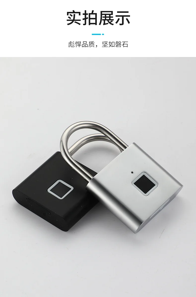 Smart Padlock Door Lock 0.1 Second Unlock Portable Anti-theft Fingerprint Lock USB Rechargeable Fingerprint Lock Drawer Lock
Smart Padlock Door Lock 0.1 Second Unlock Portable Anti-theft Fingerprint Lock USB Rechargeable Fingerprint Lock Drawer Lock