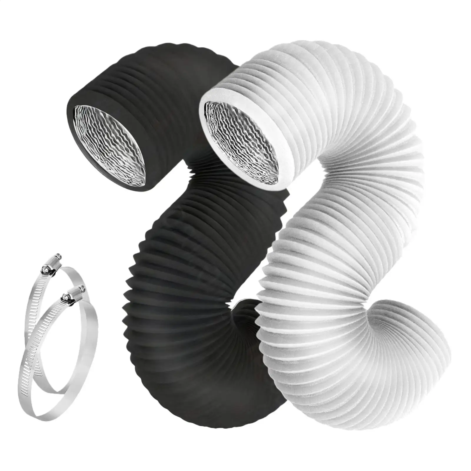 9.84 Inches Portable AC Hose With Clamps Aluminum Foil Flexible Pipe 4-Inch HVAC Ventilation Duct Hose For HVAC Ventilation
9.84 Inches Portable AC Hose With Clamps Aluminum Foil Flexible Pipe 4-Inch HVAC Ventilation Duct Hose For HVAC Ventilation